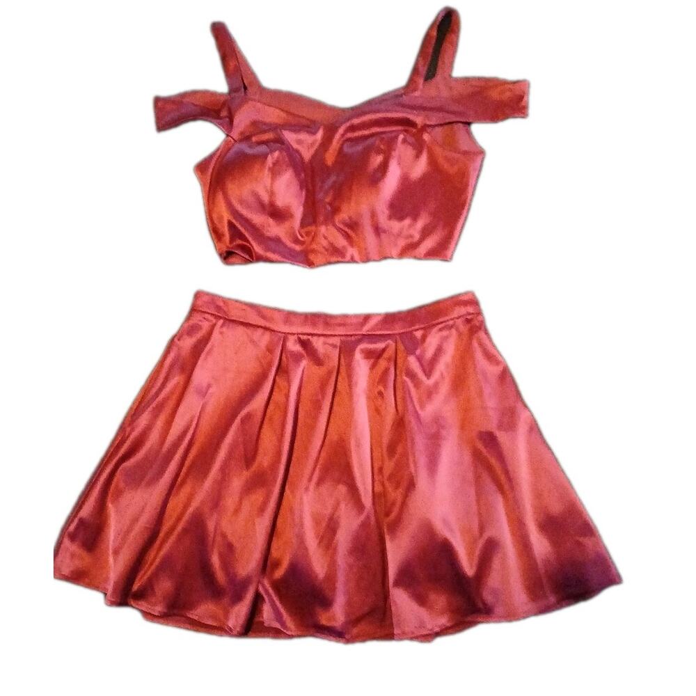 Midnight Doll 2 Pc Wine Party Dress Prom Sz13 A23